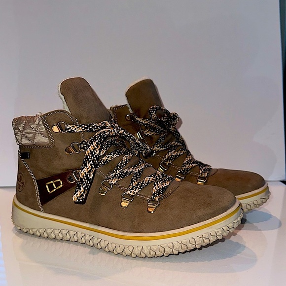 RIEKER Hiking Boot Quilted Cuff Antistress Comfort Womens Size 39 - Picture 1 of 6